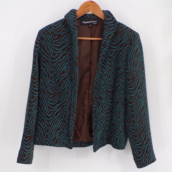 Painted Pony Jackets & Blazers - Vintage Painted Pony Made in USA Women's Cropped Jacket - M